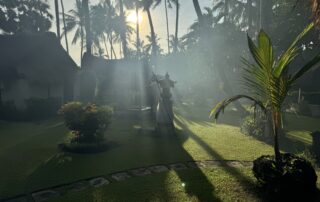 Bali im Nebel früh
