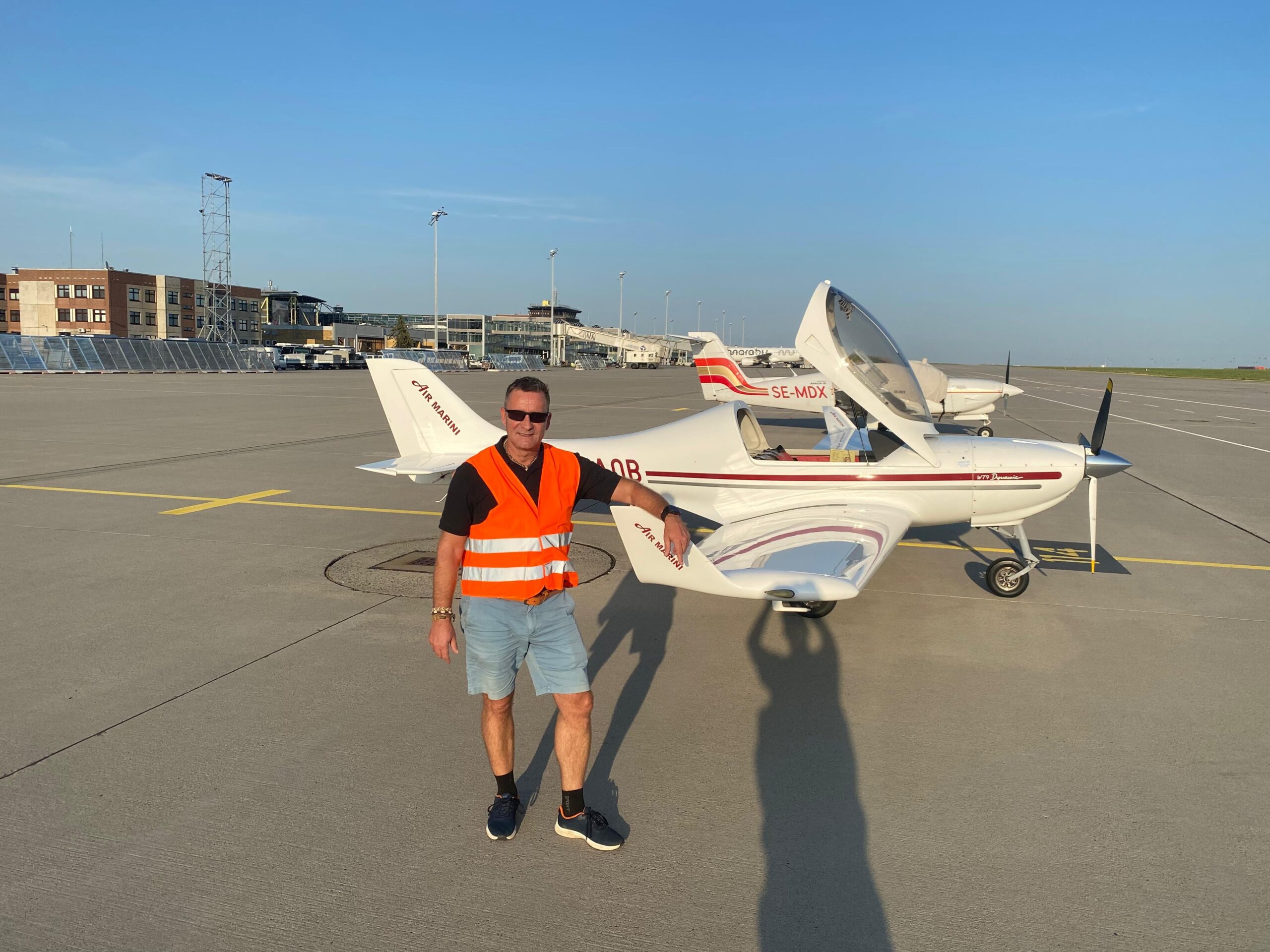 Landung auf dem Airport Leipzig Halle