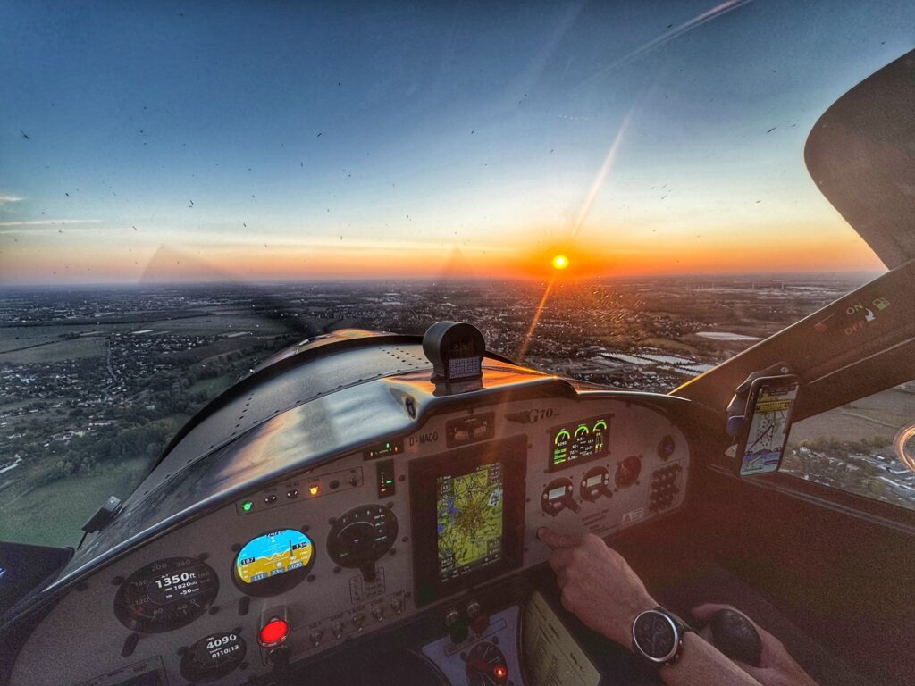 Sunsetflug mit Birk Sunsetflug mit Birk