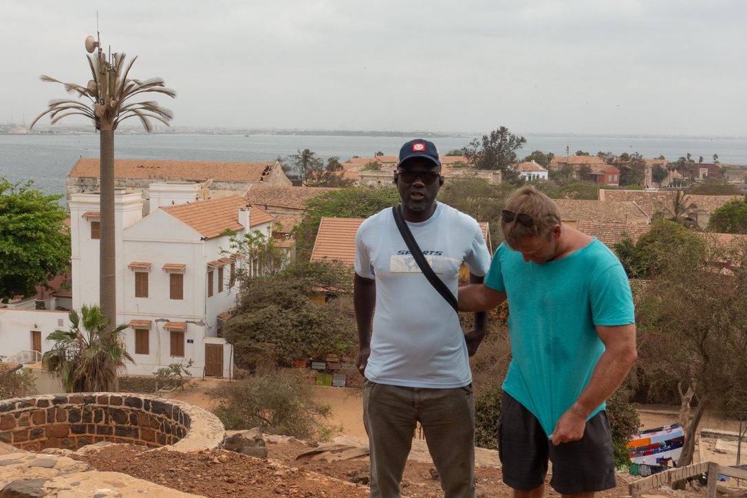 Blick über die Île de Gorée auf den Atlantik