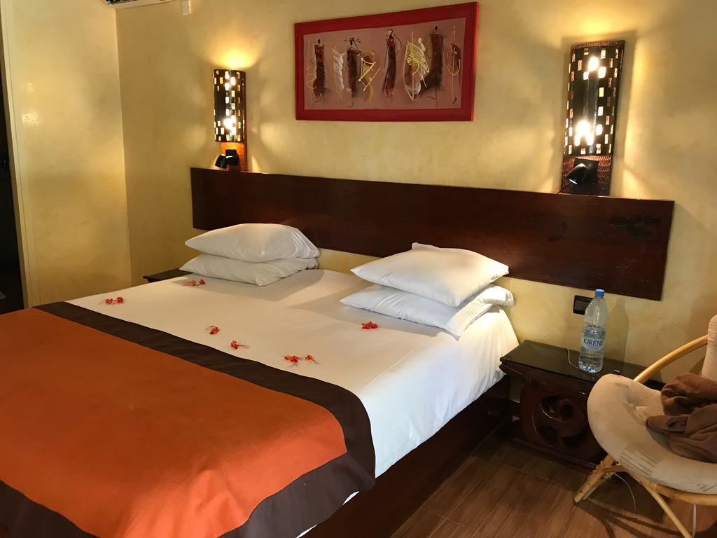 Gemütliches Zimmer der Unterkunft im Senegal