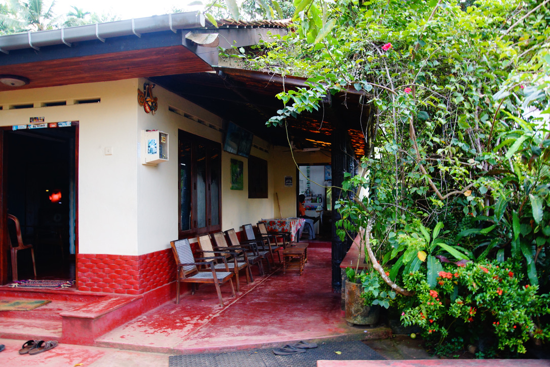 Eine Veranda im Grünen
