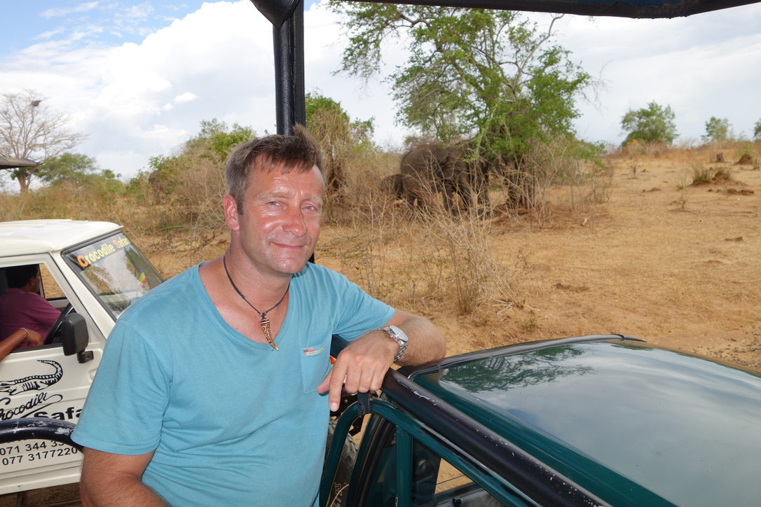 Birk Möbius auf Safari