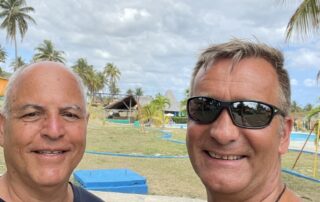 Birk Möbius und sein Freund Fernando aus Kanada während ihrer gemeinsamen Kuba-Reise