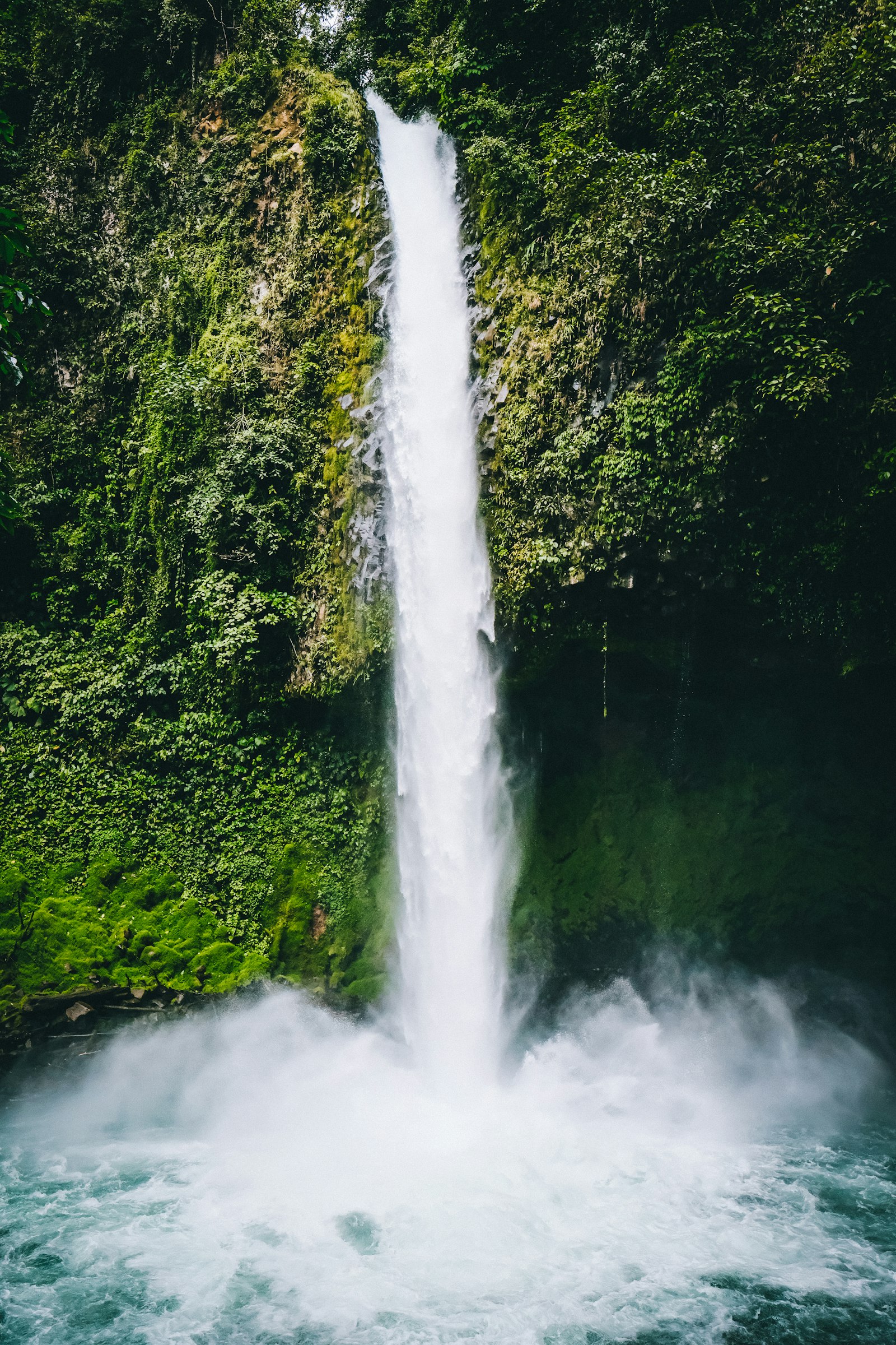 Wasserfall im tropischen Wald