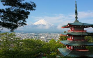 Chureito-Pagode und der Fuji