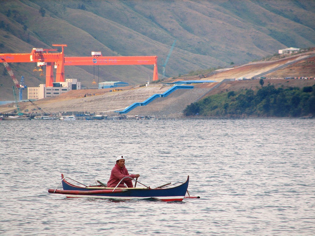 Blick auf die Subic Bay vom Küstenresort