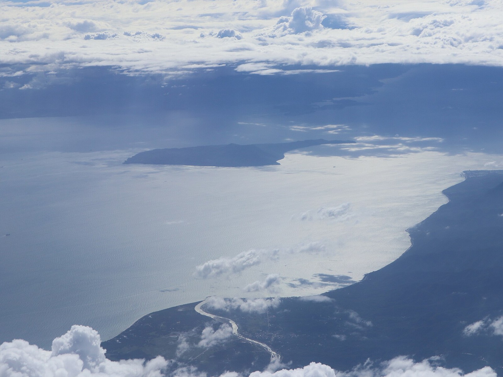 Verde Island vor Batangas aus der Luft