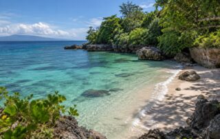 Küstenlandschaft und Meer auf den Philippinen