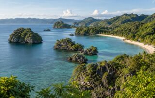 Küstenlandschaft und Meer auf den Philippinen