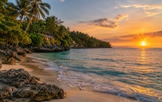 Küstenlandschaft und Meer auf den Philippinen