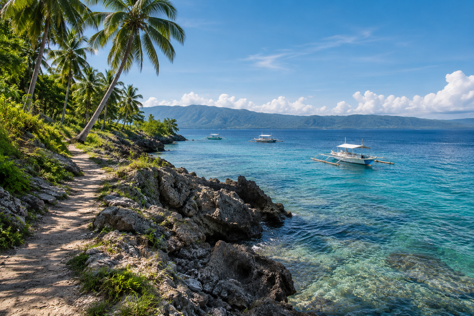 Cebu: ein ruhiger Küstenmoment zwischen den Tauchgängen.